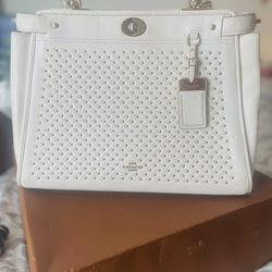 Coach Purse (white )