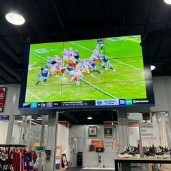 165” Commercial TV Wall (9 panels)  - Complete Setup