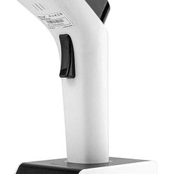 NETUM Fashionable Bluetooth Wireless 1D Barcode Scanner, Hands Free CCD Barcode Reader with Stand 