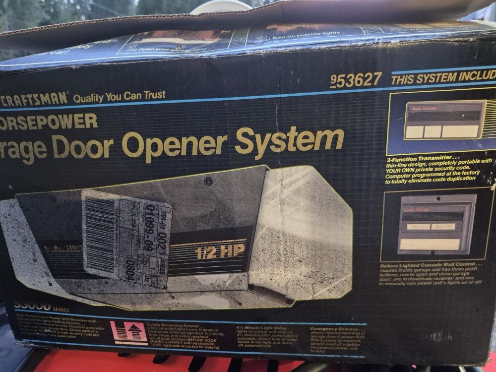 Craftsman 1/2 Hp Garage Door Opener