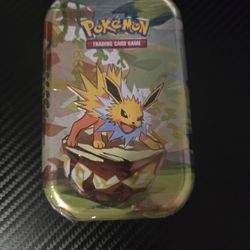 Jolteon Flareon Prismatic Mini Tin Pokemon Cards
