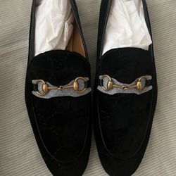 Gucci Jordaan GG velvet loafers Sz 13 US