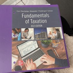 Fundamentals of Taxation 2023 Edition Cruz Deschamps Niswander Predergast Schisler