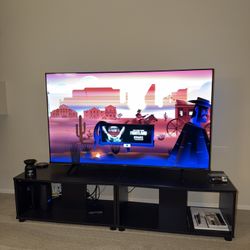 Mainstays Expandable TV Stand – Black Oak – Like New