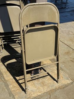 Metal folding chairs