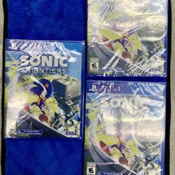 New Sealed Sony Playstation 4 Ps4 Sega Sonic Frontiers Game Disc Adventure Action Fighting Role-playing Puzzle Fantasy Violence
