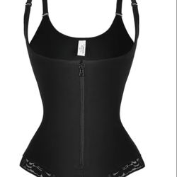 New (NWT) Shapellx front zip Shapewear bodysuit with lace trim - Size Medium (M)