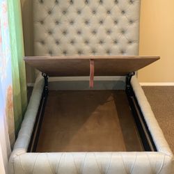 Custom Made Twin Bed With Storage And Mattress