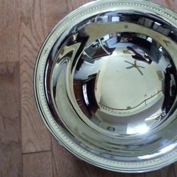13 inch Grosgrain silver Vera Wang serving bowl 