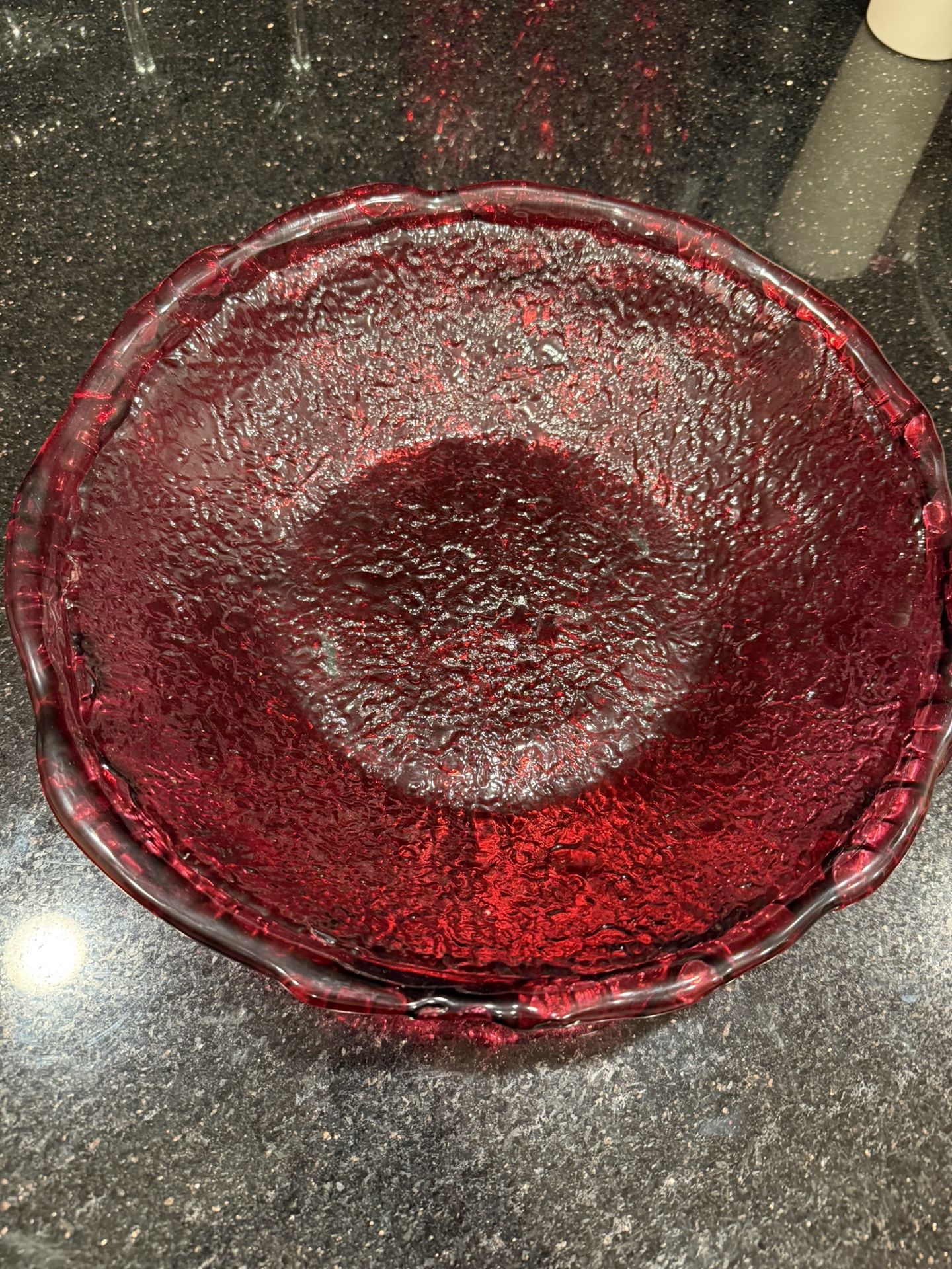 Red Decorative Fruit Bowl
