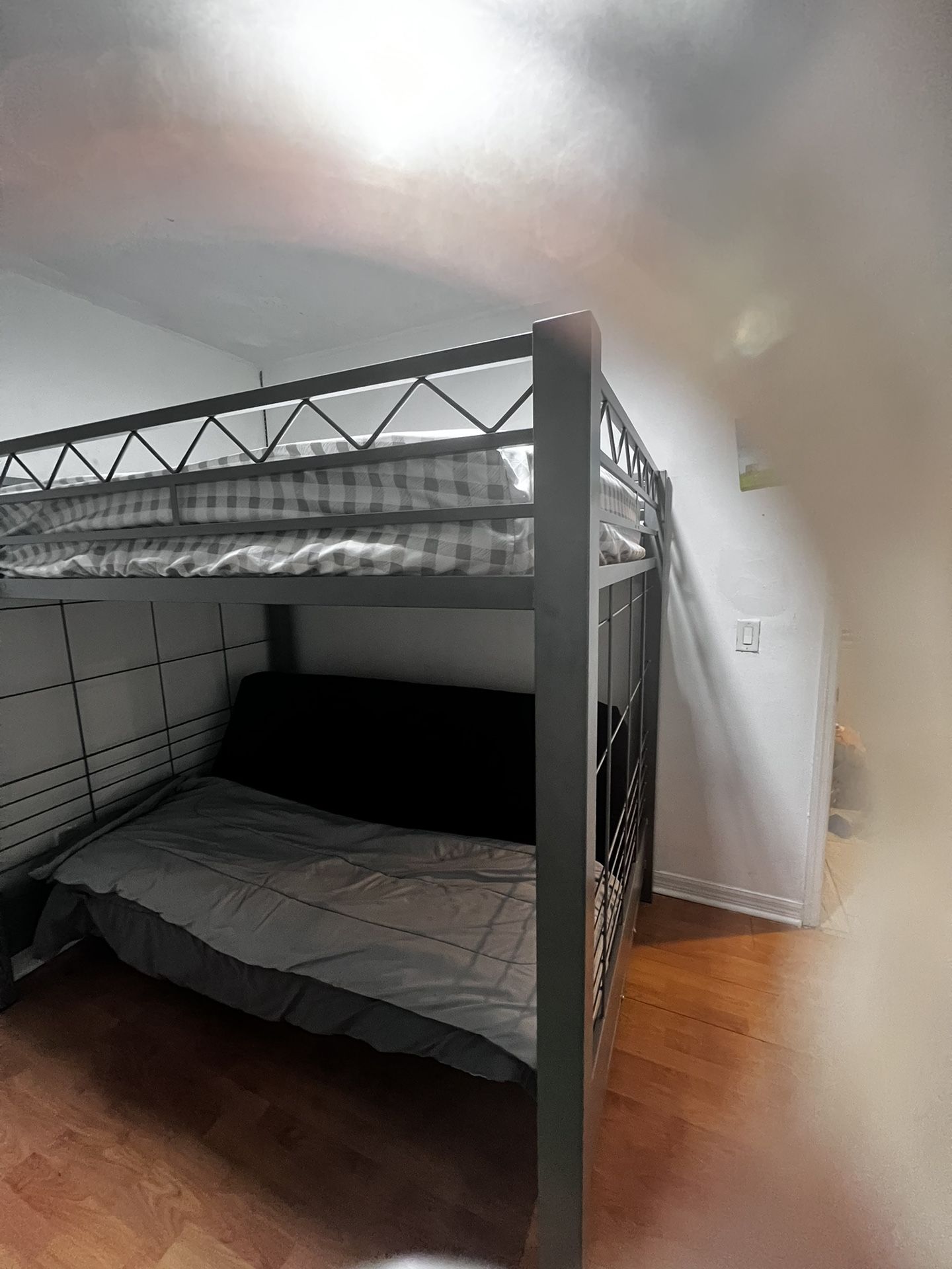 Build-A-Bunk Gray Full/Futon Loft Bed from Room to Go