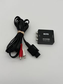 Av to hdmi and ac adapter power cable for Nintendo