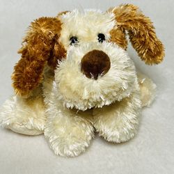 7" Aurora Floppy Puppy Plush Cream Colored Dog Pretend Pet