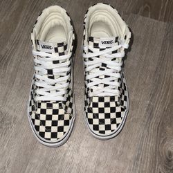 Checkered High top Vans 