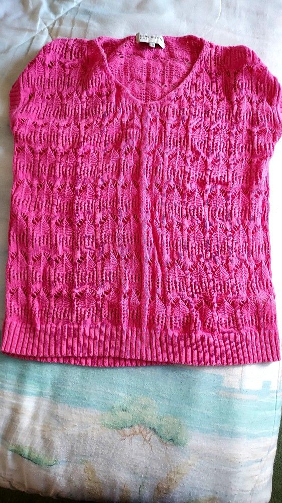 Ladies Jones New York Pink Sweater