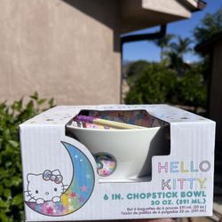 Hello Kitty Chopstick Bowl