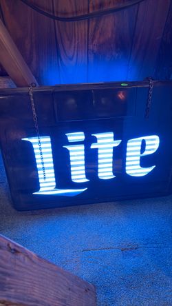 Miller Lite Illuminated Beer Sign