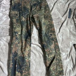 German Military Surplus Tactical Flecktarn Camo Pants 