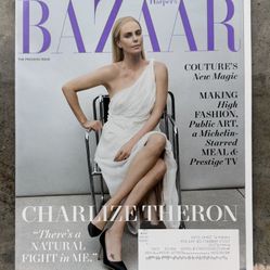 Harper's Bazaar Magazine October 2022 Charlize Theron
