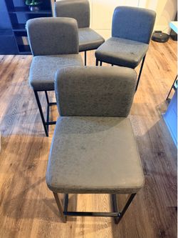 Black/Grayish Bar Stools