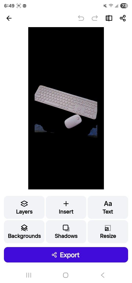Wireless Bluetooth Key Board & Mouse Pink