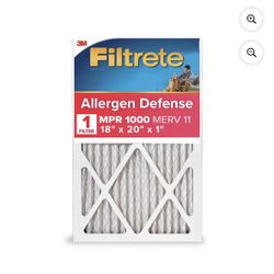 Filtrete 18x20x1 HVAC Furnace Air Filter, MPR 1000 MERV 11, Allergen Defense, 1 Filter I have 4 of them
