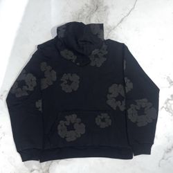 Black And Grey Denim Tears Hoodie 