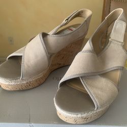 Wedge Velcro Strap Sandal