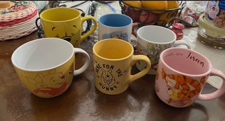 Winnie The Pooh/ Hello Kitty Mugs