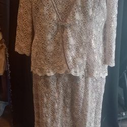 Mother Of The Bride Gold Tone Dress