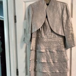 Ladies size 10 metallic dress