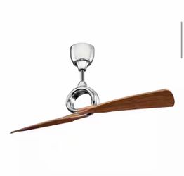 Link 54 in. Indoor Polished Nickel Ceiling Fan