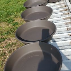 Flower Pot Drain Pans Extra Large 5 total