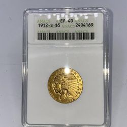 1912-S 5 Dollar Indian Head