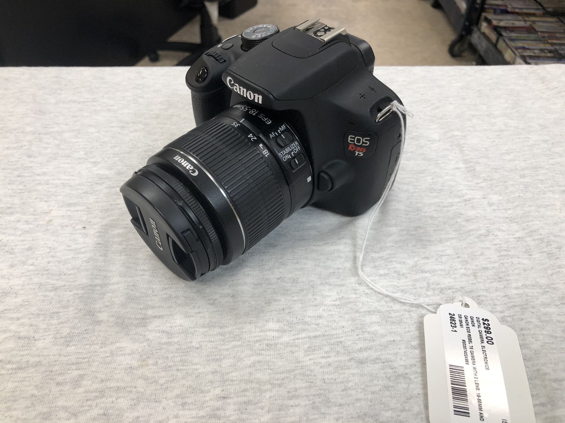 Canon EOS Rebel T5 Digital Camera (24623-1)