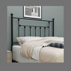 Cali King Size Wrought Iron Black Platform Bed Frame  