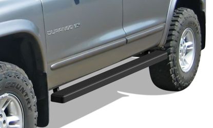 LA Zona Auto Parts 1998 to 2003 Dodge Durango 4 Inch Black Running Boards Estribos Negros 4 pulgadas 