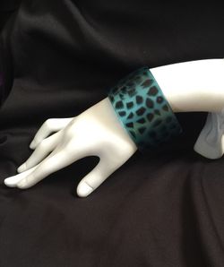 Animal print cuff bracelet