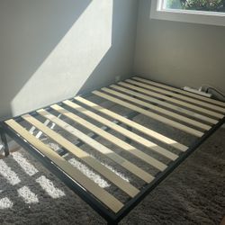 Black Full Size Metal Bed Frame 