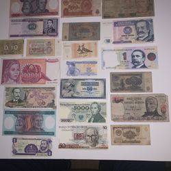 World Banknotes World Paper Money 21 Notes