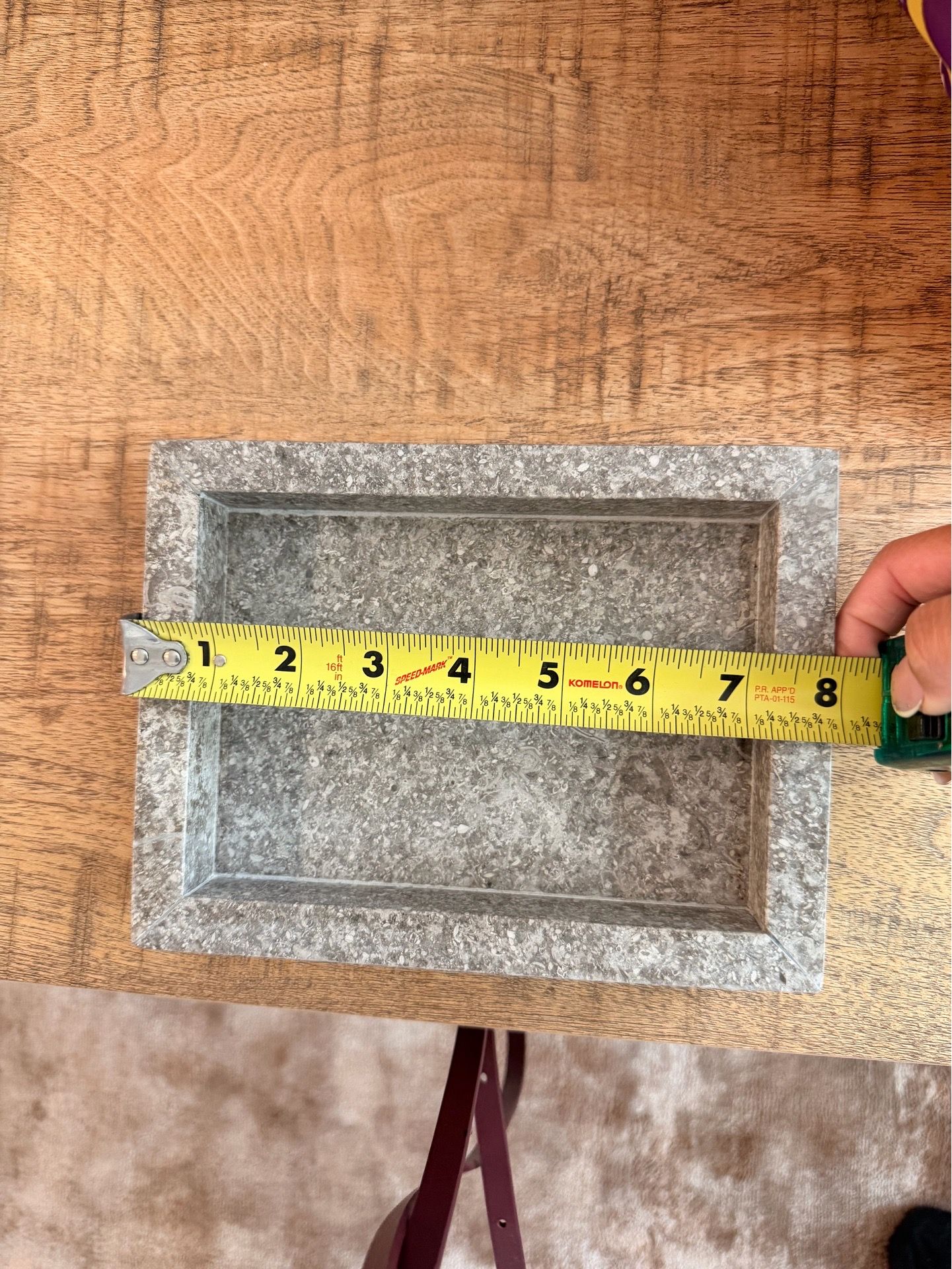 Marble catch all tray