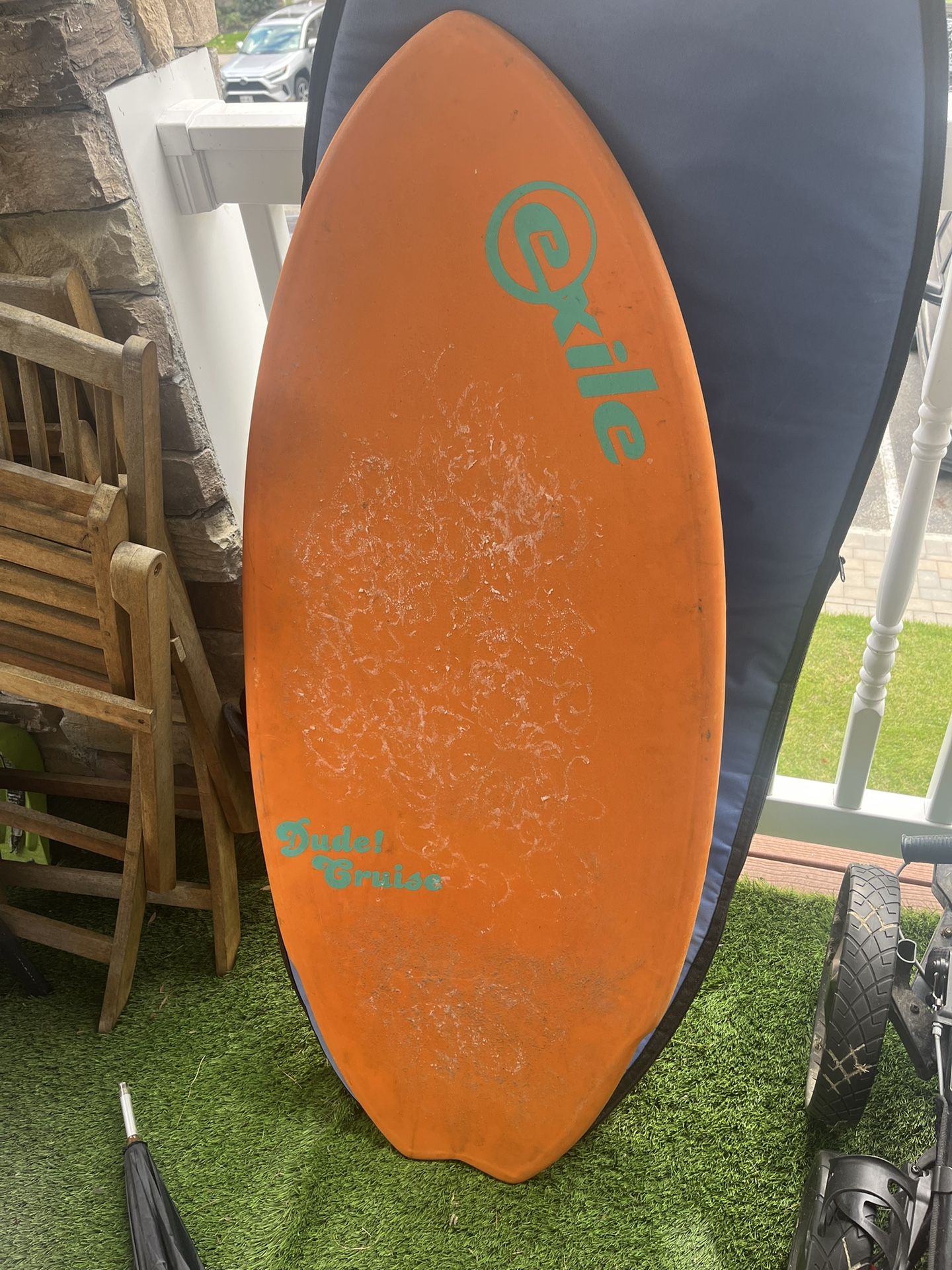Dude Cruise Skimboard With Travel Bag