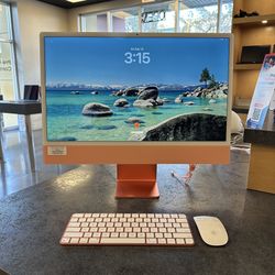 24" iMac — 3.2GHz M1 / 8GB / 256GB / 8-Core (Orange)