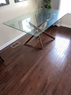 Glass Dining Table -  Relisting