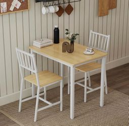3-Piece Dining Set – Table and 2 Chairs