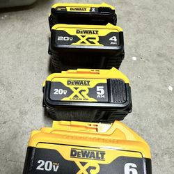Dewalt 20v Batteries- Plz Read Description For Prices