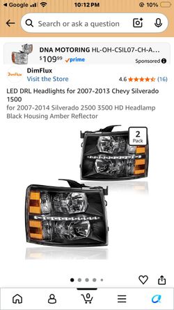 LED DRL Headlights for Chevy Silverado 1500 2-Pack