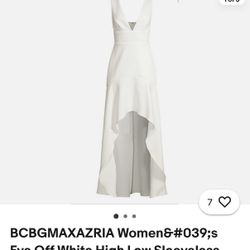 BCBG MAXAZIRA Off White High Low Dress