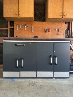 Large Garage / Workshop Storage Cabinet 59" Wide