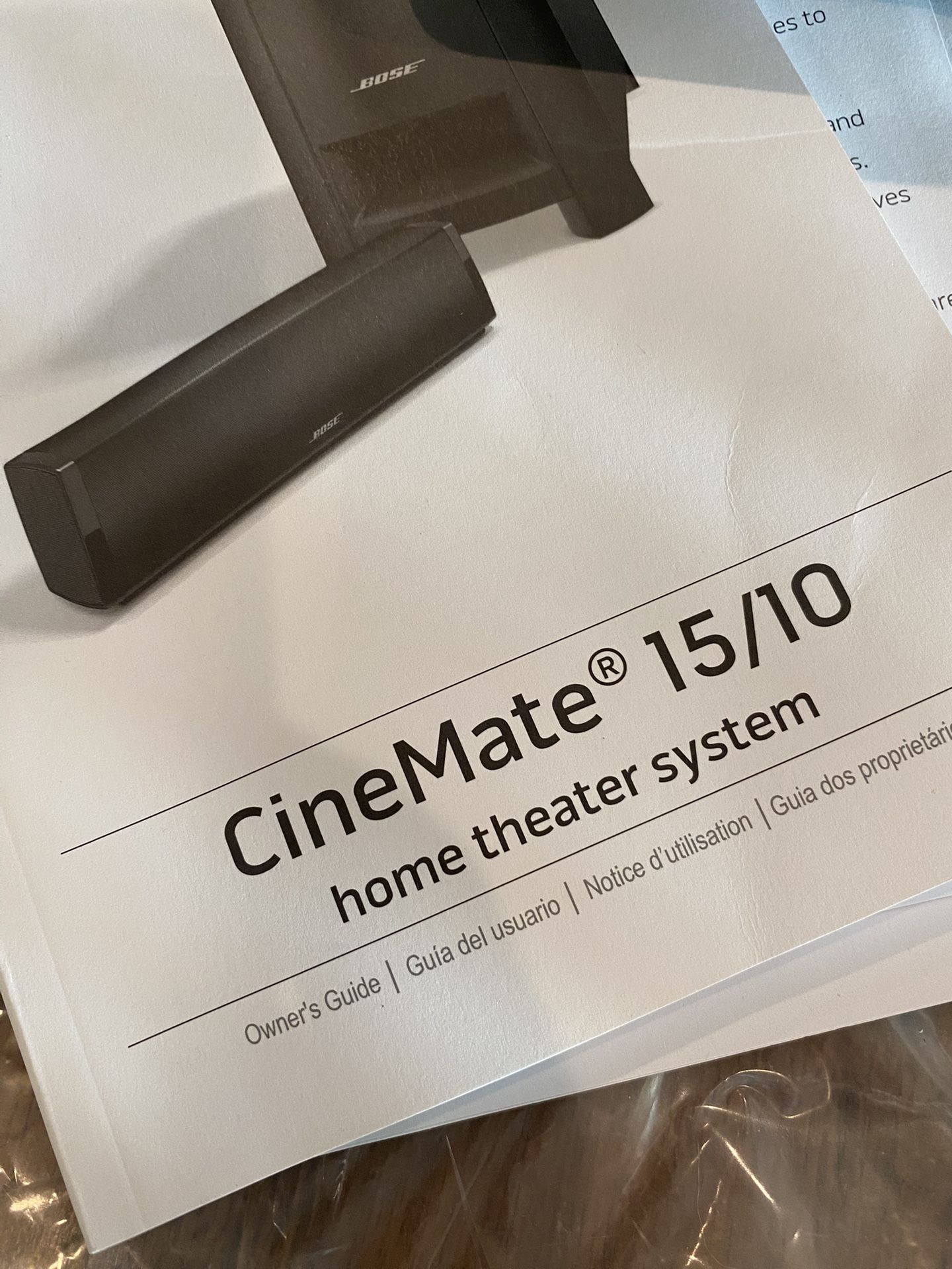 Bose CineMate 15/10 Home Theater System 300 Watts Max Complete